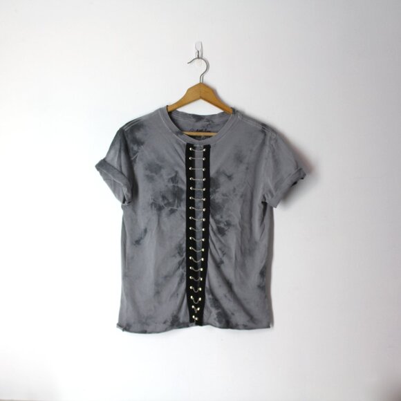 Affliction Other - Affliction Standard Series studded chains men's S t-shirt tie-dye gray unisex